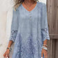 🔥49% OFF🔥Elegant lace dress with half-long sleeve and V-neck for women