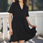 🔥🔥2026 Summer Hot Sale 49% OFF🌈Women's V Neck Ruffle Casual A-Line Flowy Swing Shift Dress