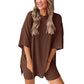 💕Last Day Promotion 49% OFF🔥Casual Oversized 2-Piece Lounge Set with Crewneck & Split Hem