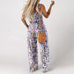 🏖️LAST DAY SALE: ONLY ￡14.99!!🌼Women’s Casual Print Sleeveless Overalls Jumpsuits