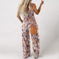 🏖️LAST DAY SALE: ONLY ￡14.99!!🌼Women’s Casual Print Sleeveless Overalls Jumpsuits