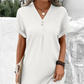 🔥Hot Sale 49% OFF💝✨Simple Solid Color V-Neck Short Sleeve Dress for Women