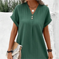 🔥Hot Sale 49% OFF💝✨Simple Solid Color V-Neck Short Sleeve Dress for Women