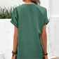 🔥Hot Sale 49% OFF💝✨Simple Solid Color V-Neck Short Sleeve Dress for Women