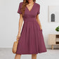🎁Limited time 49% OFF⏳Women’s Elegant Solid-color V-neck Dress with Pockets