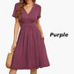 🎁Limited time 49% OFF⏳Women’s Elegant Solid-color V-neck Dress with Pockets