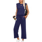 🔥LAST DAY SALE ONLY ￡17.99!!👚2026 New Women's Sleeveless Top & Wide-Leg Pants 2-Piece Set