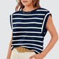 💥Last Day 50% OFF💝✨Women's Basic Fashion Casual Striped Sleeveless Vest T-Shirt