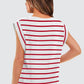 💥Last Day 50% OFF💝✨Women's Basic Fashion Casual Striped Sleeveless Vest T-Shirt