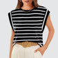💥Last Day 50% OFF💝✨Women's Basic Fashion Casual Striped Sleeveless Vest T-Shirt