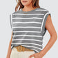 💥Last Day 50% OFF💝✨Women's Basic Fashion Casual Striped Sleeveless Vest T-Shirt