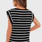 💥Last Day 50% OFF💝✨Women's Basic Fashion Casual Striped Sleeveless Vest T-Shirt