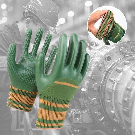 ⏰Last Day 50% OFF🎁 Rubber Coated Work Gloves with Knit Wrist Cuff
