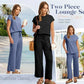 🔥LAST DAY SALE ONLY ￡17.99!!👚2026 New Women's Sleeveless Top & Wide-Leg Pants 2-Piece Set
