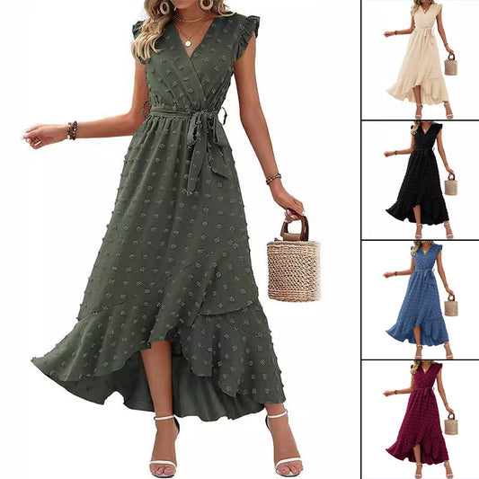 🎉2025 New Products Hot Sale 50% OFF💝✨Women's Fashion V-Neck Ruffle Dress