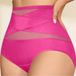 🌸Last Day-Buy 1 Get 3 Free✨4-Pack Cross-Waist Mesh Women's Thong Pants, Soft Breathable High Waist, Comfortable Non-Squeezing