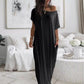 🔥💃Last Day Special Discount💃Women's Summer Casual Loose Solid Color Short-Sleeve Long Dress