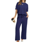 🌸New Arrival 50%OFF💖Women’s Summer Oversized Wide Leg Crop Pants Two Piece Outfits Set