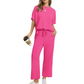 🌸New Arrival 50%OFF💖Women’s Summer Oversized Wide Leg Crop Pants Two Piece Outfits Set