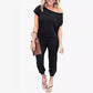 💥Last Day Special Sale 50% OFF💝👗Women's Off Shoulder Elastic Waist Stretchy Jumpsuit