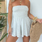 🎉Last Day Promotion 50% OFF💃Strapless Off Shoulder Pleated Flowy Short Romper