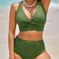 👙2025 New Type ~50% OFF 👙Textured Knot-Front High-Waisted Bikini Set