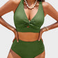 👙2025 New Type ~50% OFF 👙Textured Knot-Front High-Waisted Bikini Set