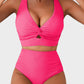 👙2025 New Type ~50% OFF 👙Textured Knot-Front High-Waisted Bikini Set