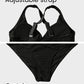 👙2025 New Type ~50% OFF 👙Textured Knot-Front High-Waisted Bikini Set