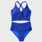 👙2025 New Type ~50% OFF 👙Textured Knot-Front High-Waisted Bikini Set