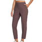 ⏳LIMITED OFFER 70%OFF🌞Women’s Fitted High-Waisted Zip-Pocket Trousers - 👖Lightweight, Breathable, Soft 26\"/27\" Ankle Pants with Zipper Pockets