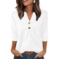 🌸Hot Sale 60% OFF👕Women’s Casual Printed V-Neck Top 3/4 Sleeve Shirts