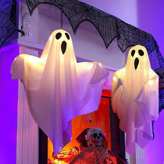 👻Halloween Sale 50% OFF🎃Glowing Ghost Chandelier for Halloween Party Decor