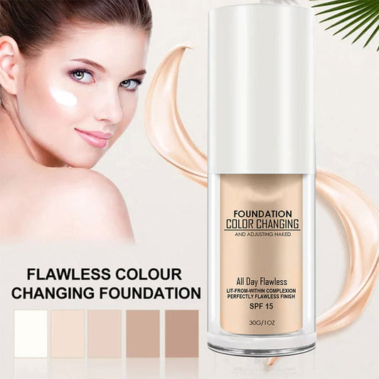 🔥Last Day-Buy 1 Get 1 Free!🎁Flawless Colour Changing Foundation