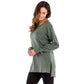 🔥Autumn Hot Sale 49% OFF🍂Women's Long Sleeve Side Slit Loose Tops