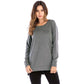 🔥Autumn Hot Sale 49% OFF🍂Women's Long Sleeve Side Slit Loose Tops