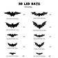 🎁Halloween promotion 50% OFF🎃Halloween 3D Bat LED Wall Light Decor🦇