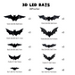 🎁Halloween promotion 50% OFF🎃Halloween 3D Bat LED Wall Light Decor🦇