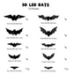 🎁Halloween promotion 50% OFF🎃Halloween 3D Bat LED Wall Light Decor🦇