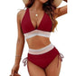✨LAST DAY SALE 50% OFF!!😉👙V-Neck Patchwork Bikini