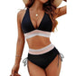 ✨LAST DAY SALE 50% OFF!!😉👙V-Neck Patchwork Bikini