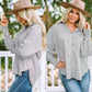 💐Buy 2 get 15% off💐Mid-length shirt with striped lapel and oversized drawdown sleeves
