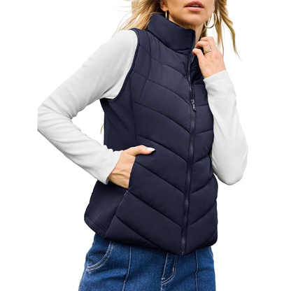 💖HOT SALE 50% OFF✨️Women's Warm Stand Collar Vest💗