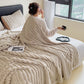 ⏰LAST DAY SPECIAL PRICE: ￡10.99!!🔥Super Soft Fur Ribbed Fleece Throw Blanket⛄
