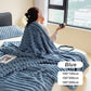 ⏰LAST DAY SPECIAL PRICE: ￡10.99!!🔥Super Soft Fur Ribbed Fleece Throw Blanket⛄