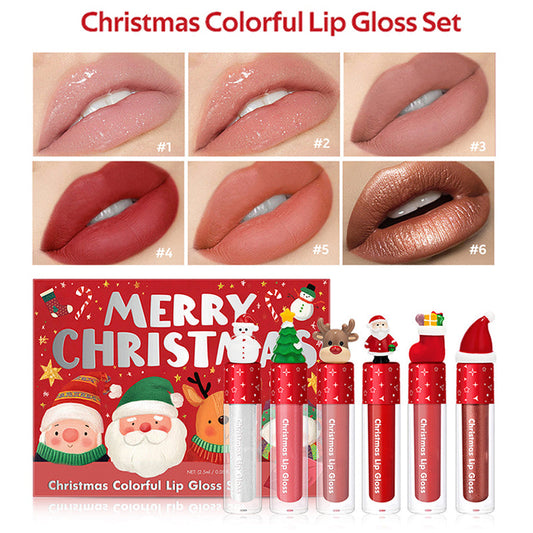🎄🎅CHRISTMAS SPECIAL PRICE: ￡14.99!!🎁 Christmas Lip Gloss Set – 6 Colors💋