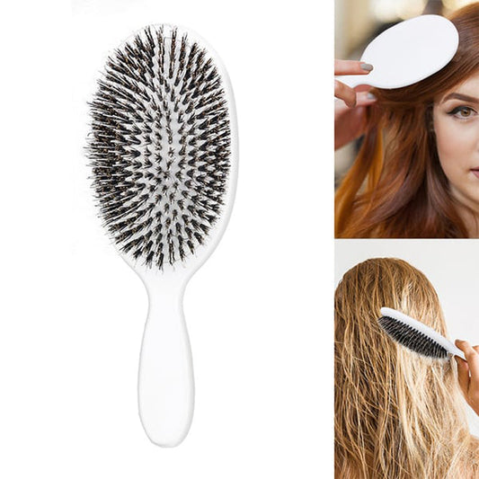 🎄Christmas Sale 50% OFF!!🎅Anti-Static Air Cushion Detangling Brush- Smoother, Stronger, Shinier Hair - Boar Bristle Brush