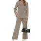 🔥LAST DAY SALE 60% OFF👍✨2026 Women's Mock Neck Long Sleeve Lounge Set