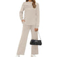 🔥LAST DAY SALE 60% OFF👍✨2026 Women's Mock Neck Long Sleeve Lounge Set