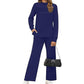 🔥LAST DAY SALE 60% OFF👍✨2026 Women's Mock Neck Long Sleeve Lounge Set